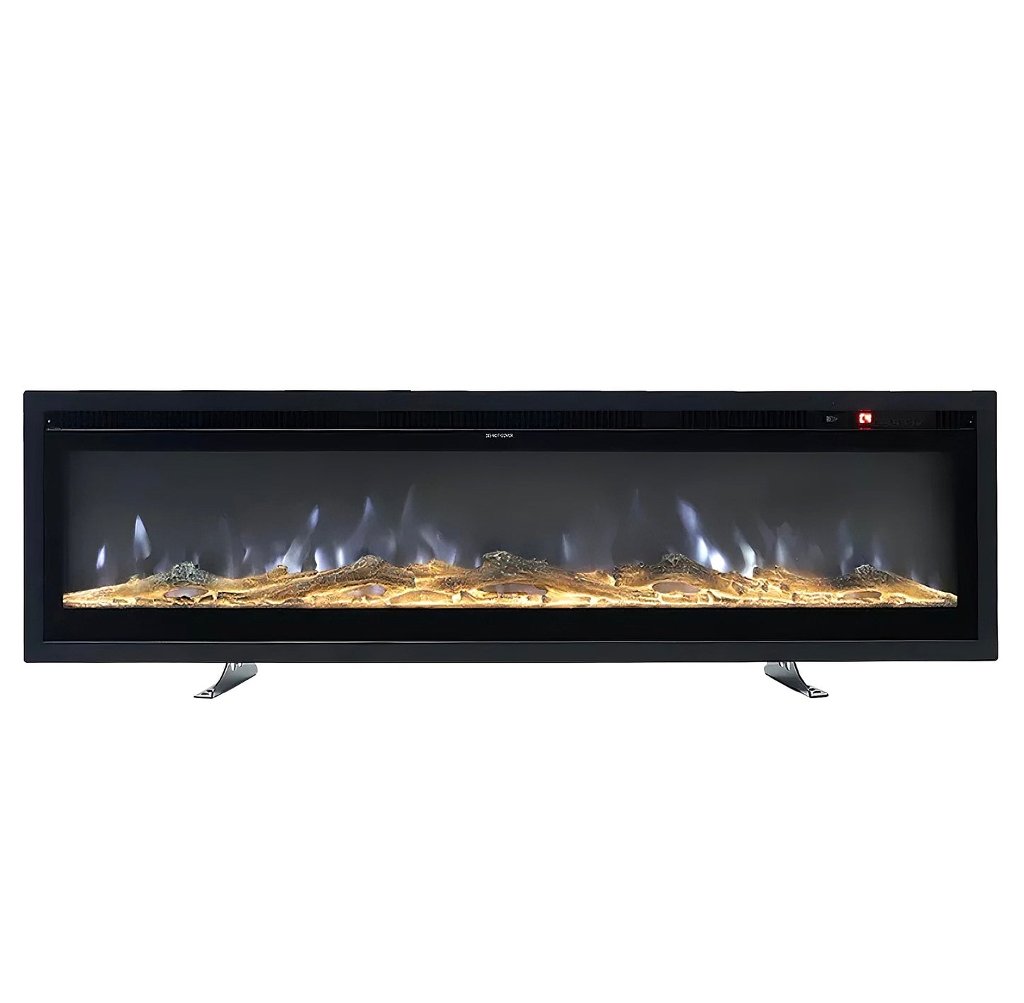Media Wall Electric Fireplace Insert w/ Remote Control