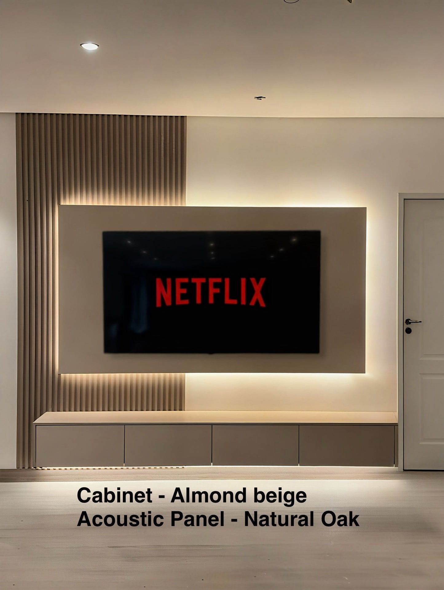 TV Cabinet With Electric Fireplace Insert