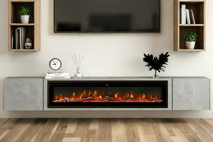 TV Cabinet With Electric Fireplace Insert
