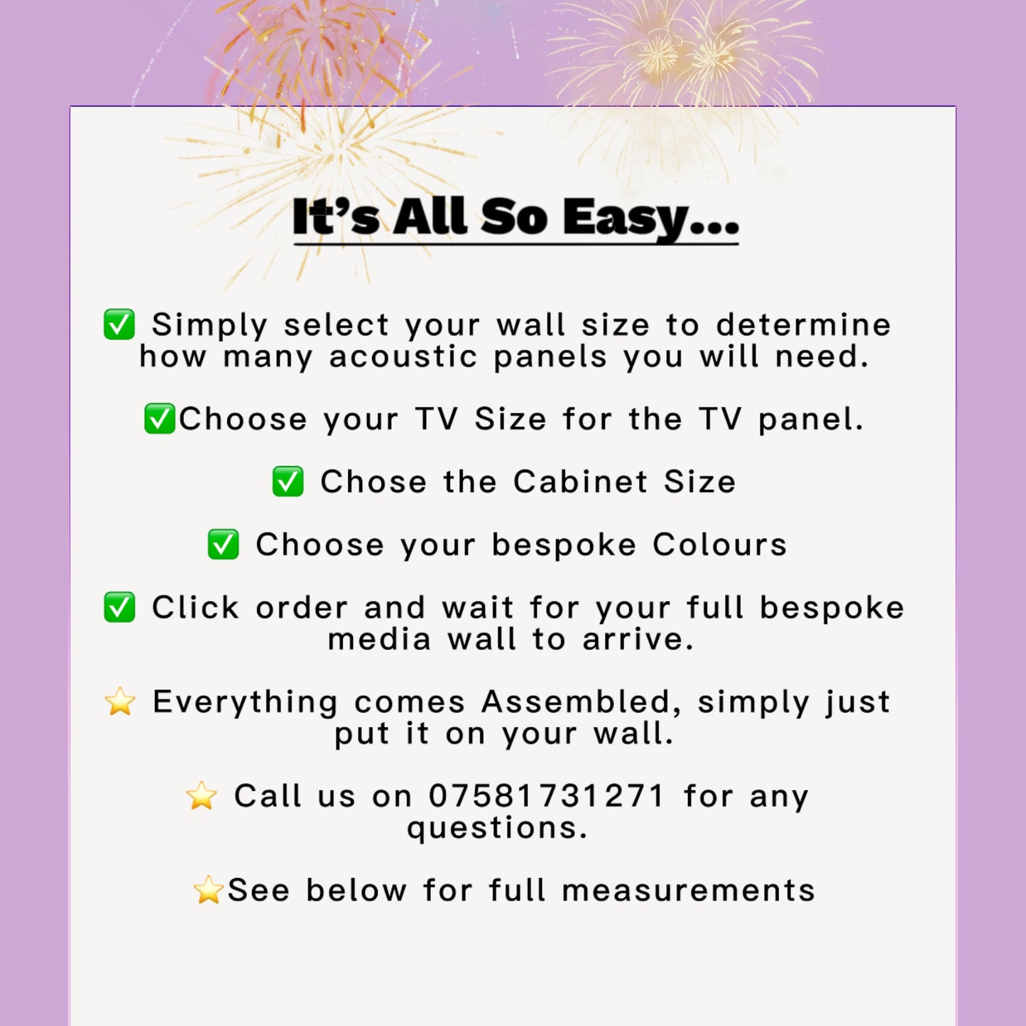 Acoustic Panel Media Wall With TV Cabinet